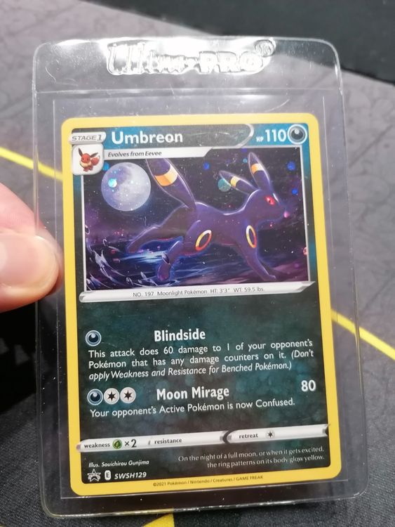 UMBREON HOLO SWSH 129 BLACK STAR PROMO POKEMON KARTE MINT | Kaufen Auf ...