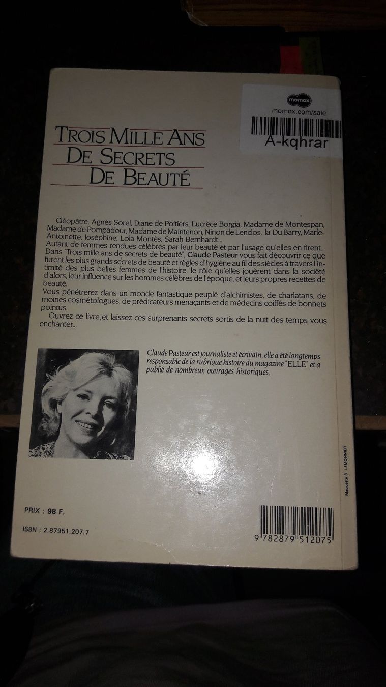 Libri: Trois mille ans de secret de beauté – Usato da Laufen venduto da Mann455 2