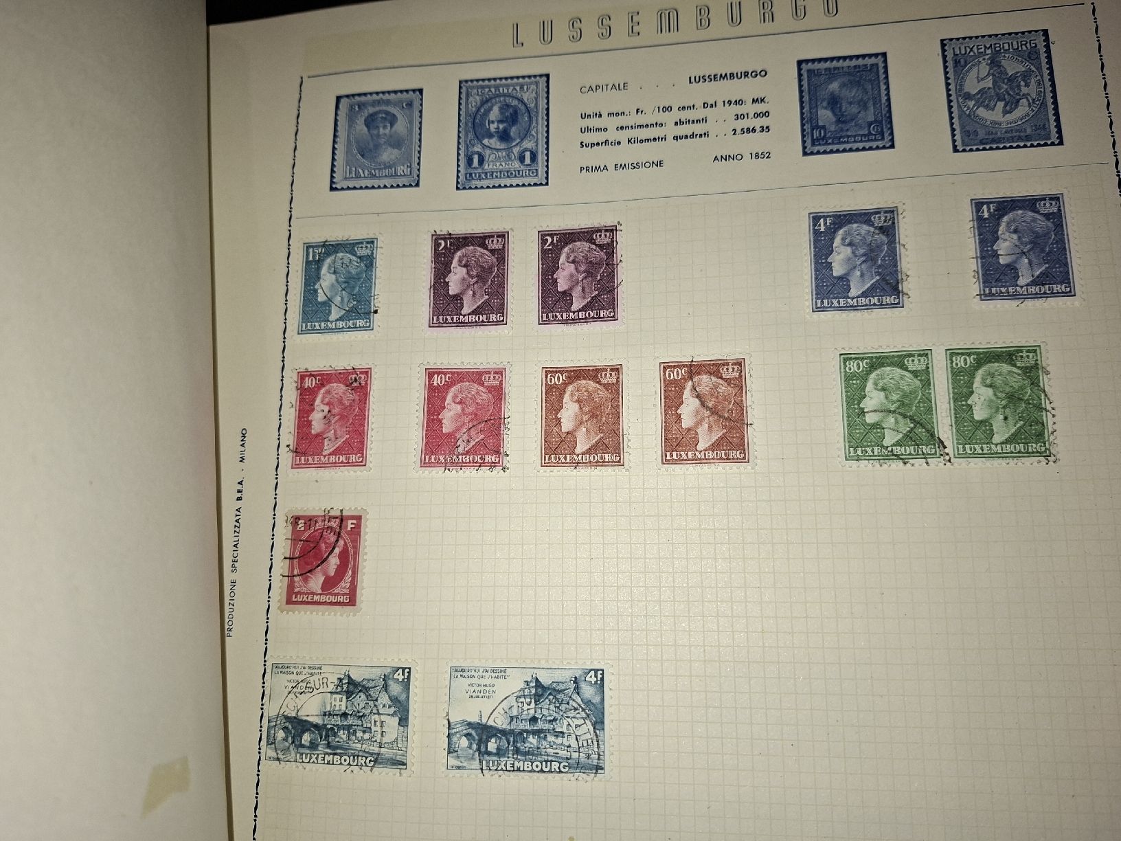 Tutti i francobolli: Album div. Länder 50S – Usato da Balgach venduto da SIMEON27 4