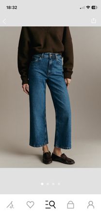 Sézane Jeans „LE CROP“, Gr. 36