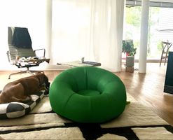 IKEA BRÄNNBOLL Aufblasbarer Sessel in grün