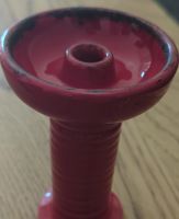 Shisha Kopf Keramik rot gebraucht
