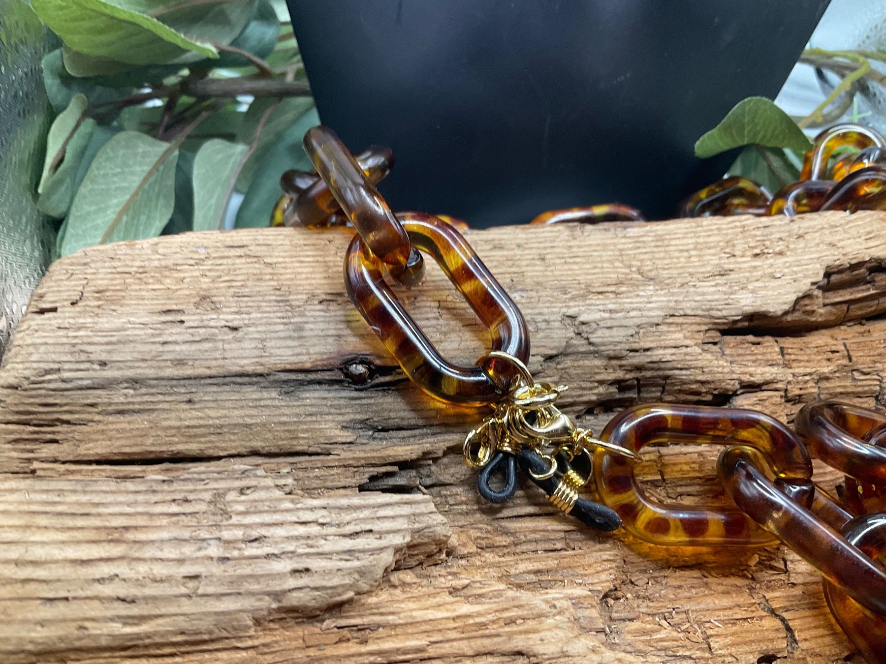 Catenine: Lange opulente Kette Leopardendesign – Nuovo (secondo la descrizione) da luzern venduto da Alpendorf1 2