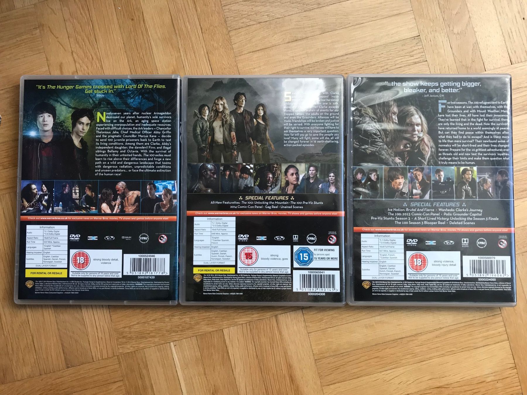 Tutti i DVDs: The 100 - The Complete Seasons 1-3 - DVD – Usato da Zürich venduto da Malcom 6