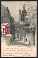 AK Lausanne, Strassenpartie, 1900