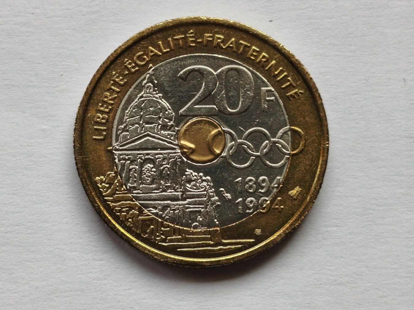 Toutes les monnaies: 20 FRANCS PIERRE DE COUBERTIN 1994 – D'occasion à Wettingen par Colorup