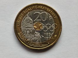 20 FRANCS PIERRE DE COUBERTIN 1994