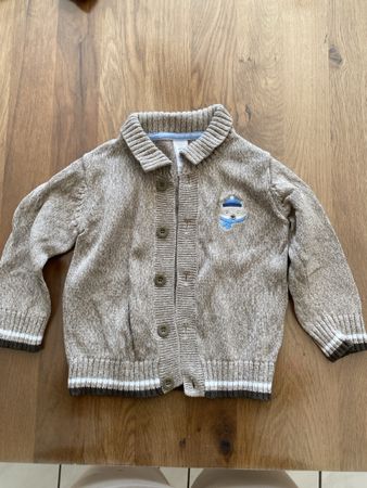 Baby Strickjacke Baby Club beige Baumwolle Grösse 86
