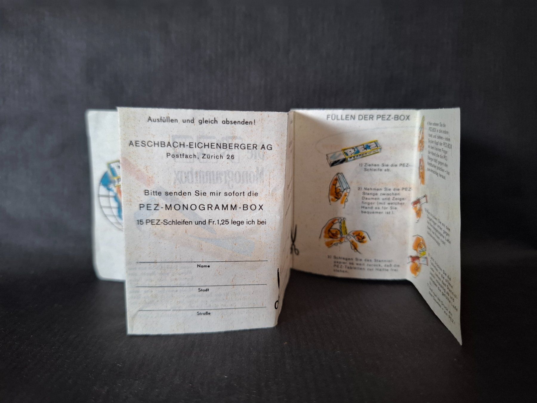 Disney Giocattoli: Pez Disney Aeschbach Eichenberger Werbeflyer Broschüre – Usato da Genève venduto da justnotsocommon 1