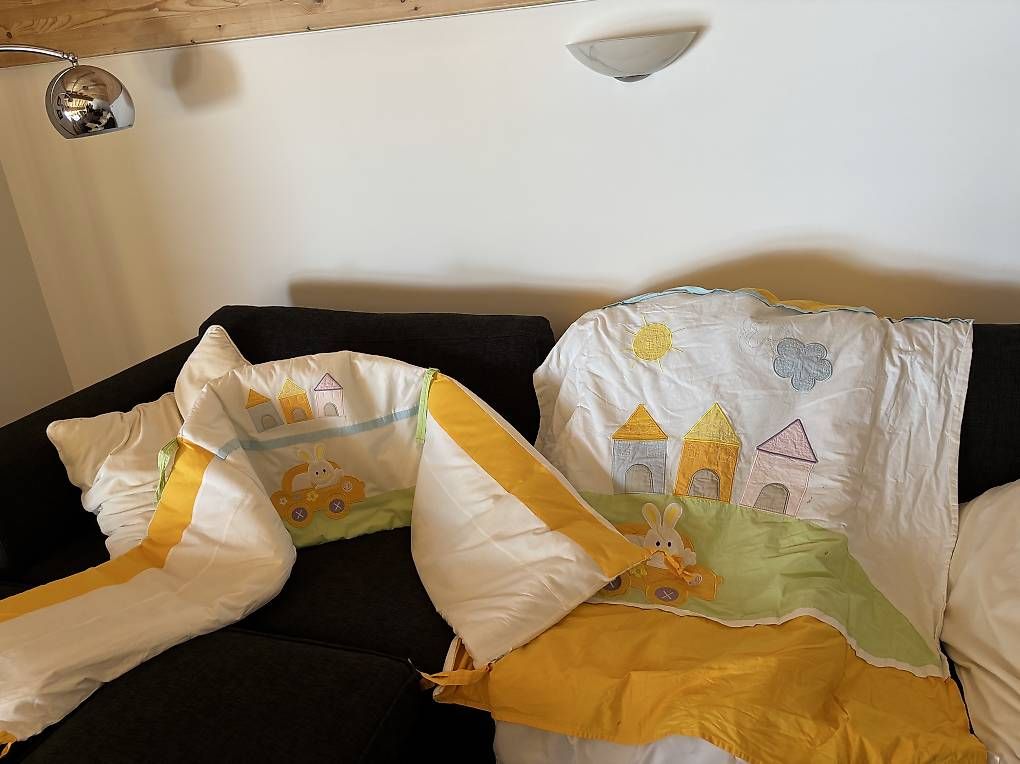 Culle: Paracolpi e piumino lettino coordinato  – Usato da massagno venduto da sar_8cdn