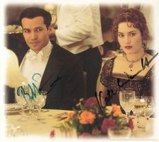 Kate Winslet + Billy Zane (Titanic) - orig. sign. Großfoto !