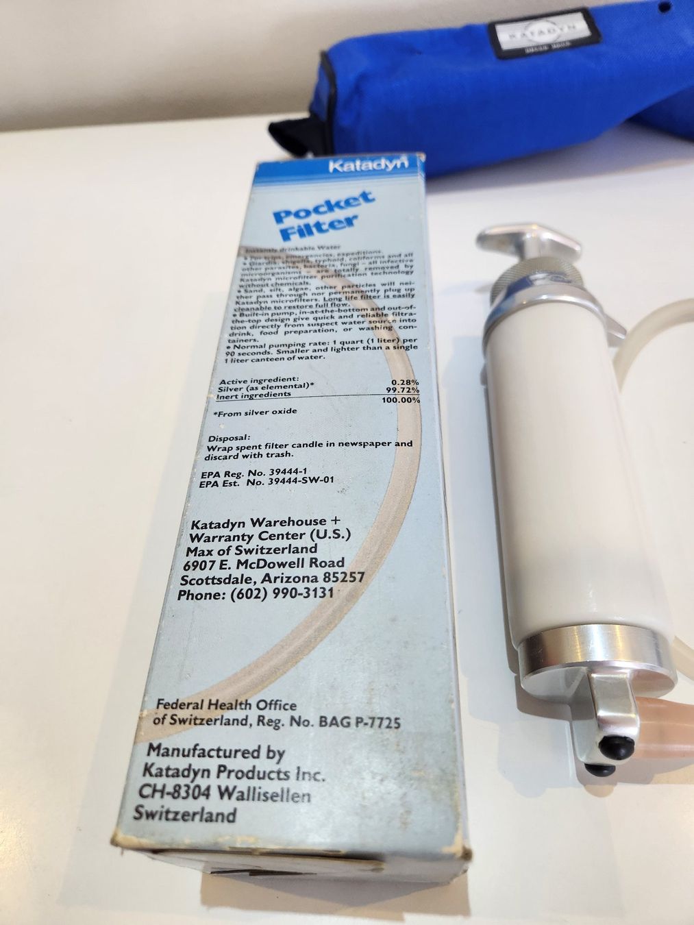 Katadyn Sanitär: Katadyn - Pocket Robuster Keramik Wasserfilter Fabrikneu – Neu und originalverpackt aus Niederneunforn von  6