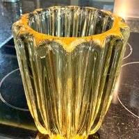 PIERRE D‘AVESN DAUM FRANCE ART DECO BLEIKRISTALLVASE UM 1930
