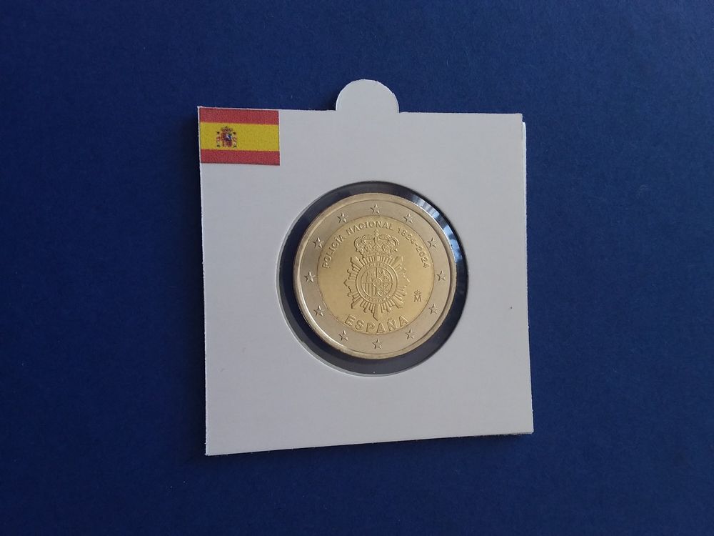 2 Euro Spanien 2024 Police Kaufen auf Ricardo