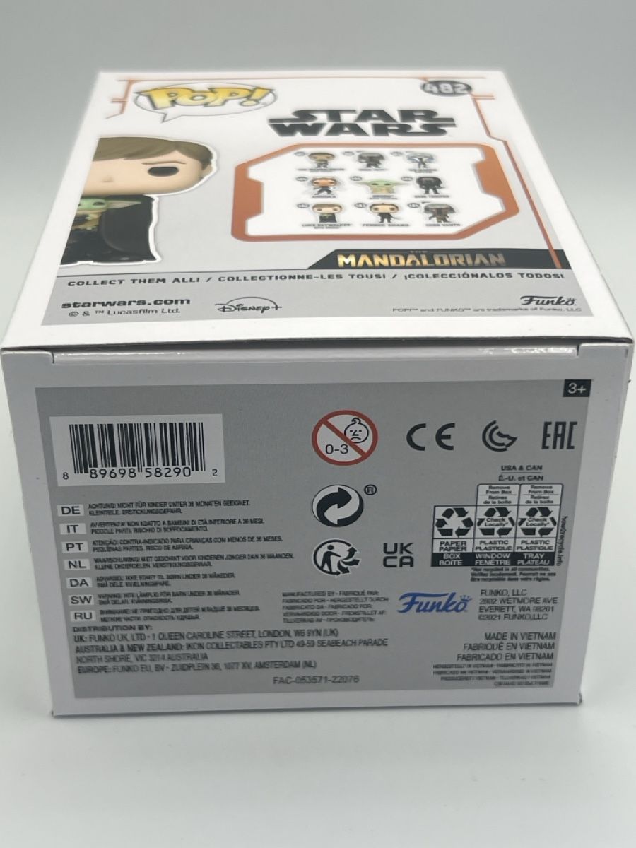 Funko Statuette: Funko Pop! Star Wars - Luke Skywalker with Grogu 482 – Nuovo e nell'imballaggio originale da Emmen venduto da VK-Retail 3