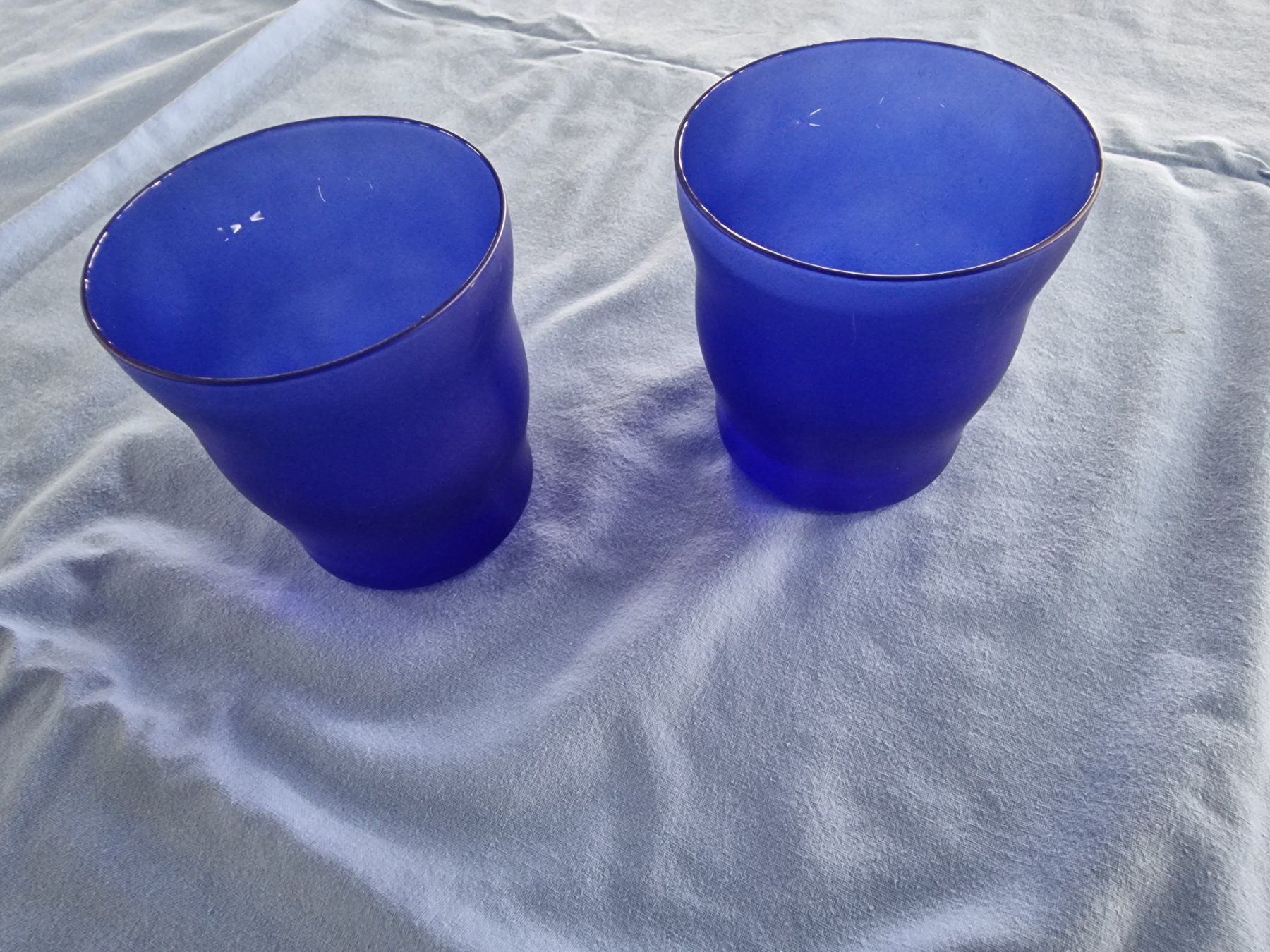 Gläser: Gläser Windlicht blau 2 Stk (Set) – Gebraucht aus Nebikon von Japostyle 1