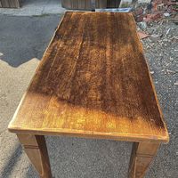 Table bistrot en bois massif 
