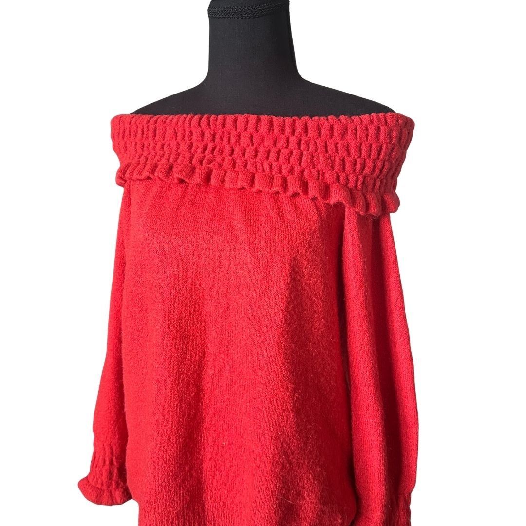 Maglioni & Felpe: Fornarina Y2K Off-Shoulder Winter Knit Pullover M – Usato da Zofingen venduto da JumpInVintage 1