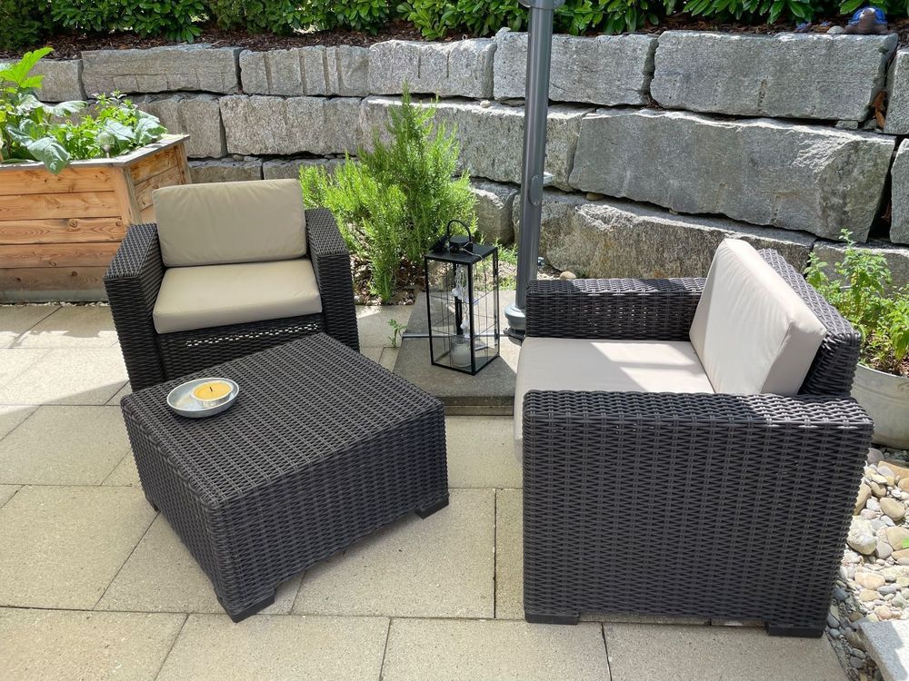 Allibert Loungeset Balkonlounge Polyrattan | Kaufen Auf Ricardo