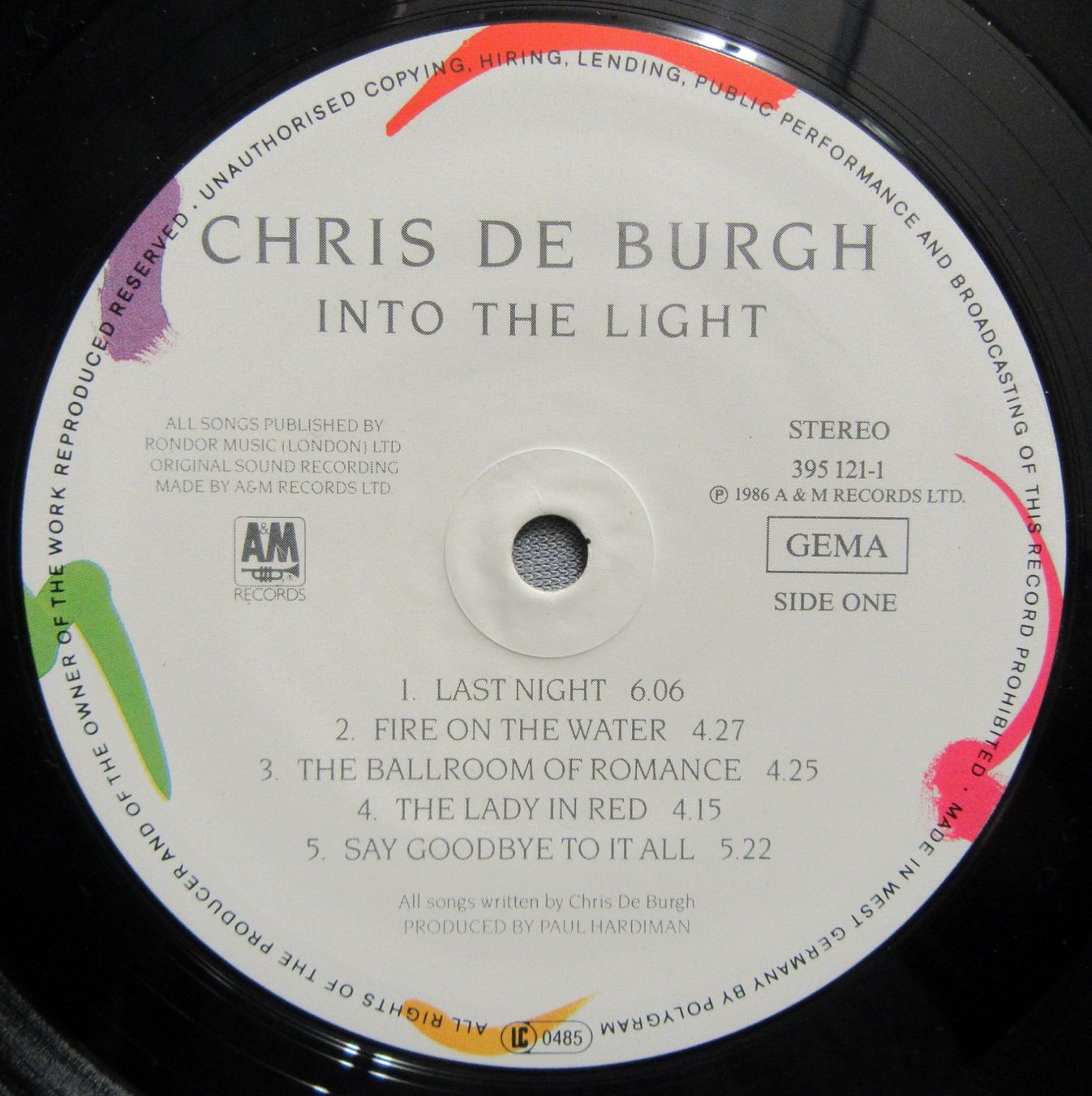 Dischi in vinile: Chris De Burgh - Into The Light - LP ab CHF 5.00 – Usato da Auenstein venduto da Padabimbim 6
