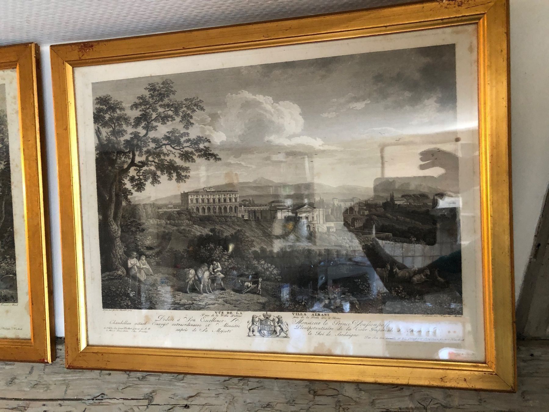 Gemälde: PH.HACKERT. Vue de la Villa Albani.18.JH – Gebraucht aus Wald ZH von mlnt 3
