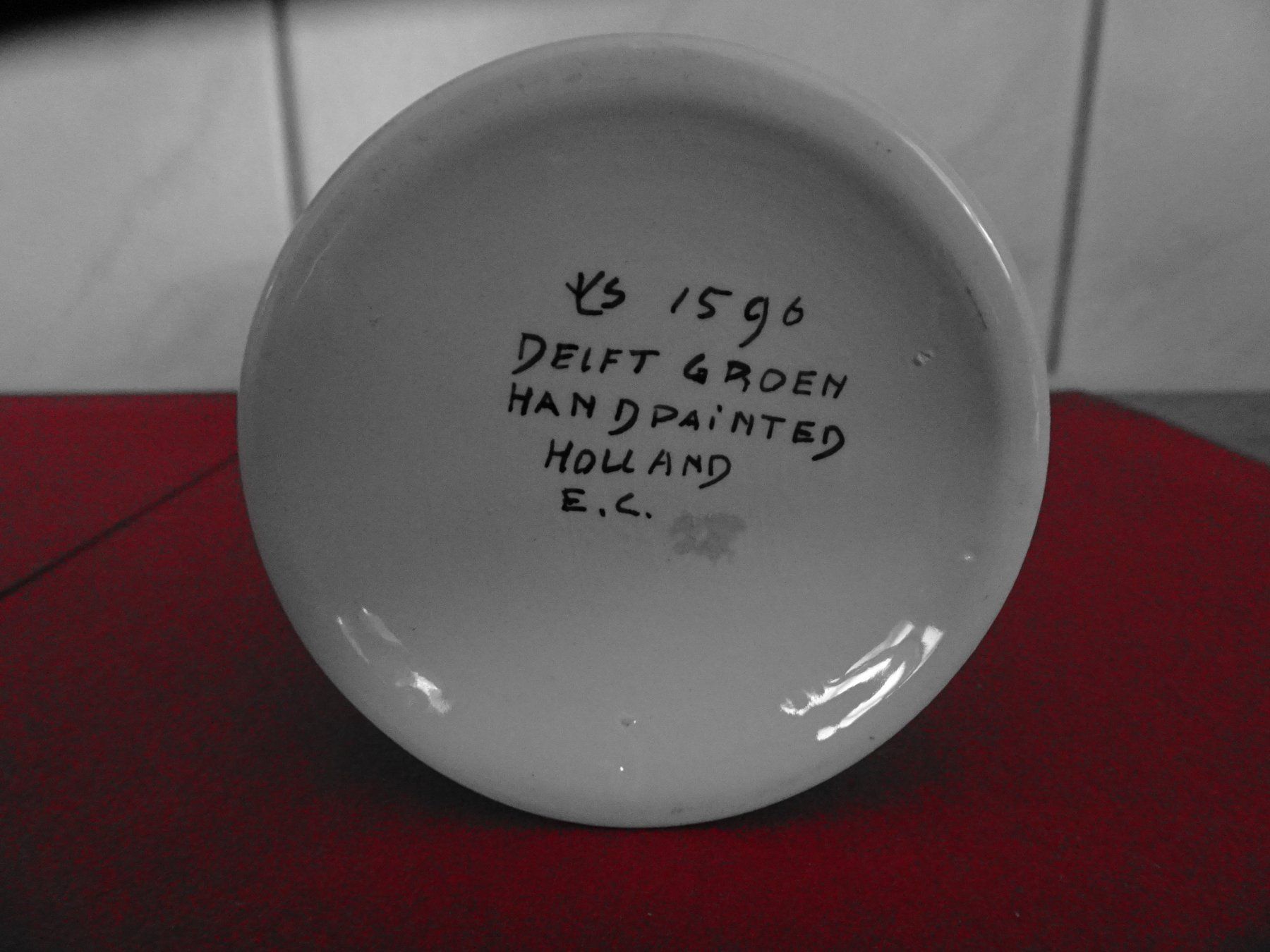 Vasi & Recipienti: Delfter grün Vase mit Deckel, Handbemalt – Usato da Winkel venduto da rsuzh 4