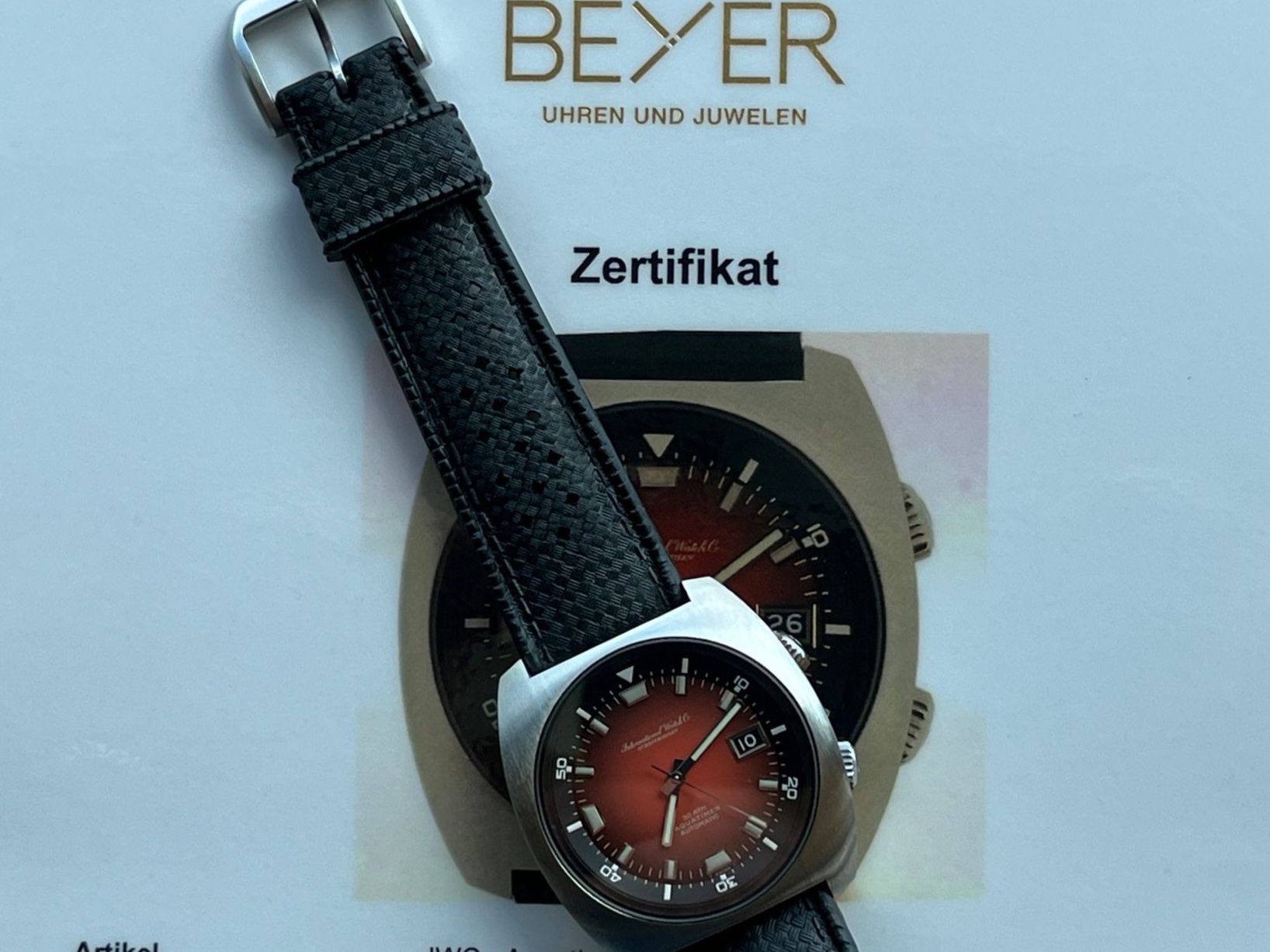 IWC Montres: IWC DIVER AQUATIMER AUTOMATIC 1822 – Neuf (Voir description) à Beinwil am See par watchfever 5