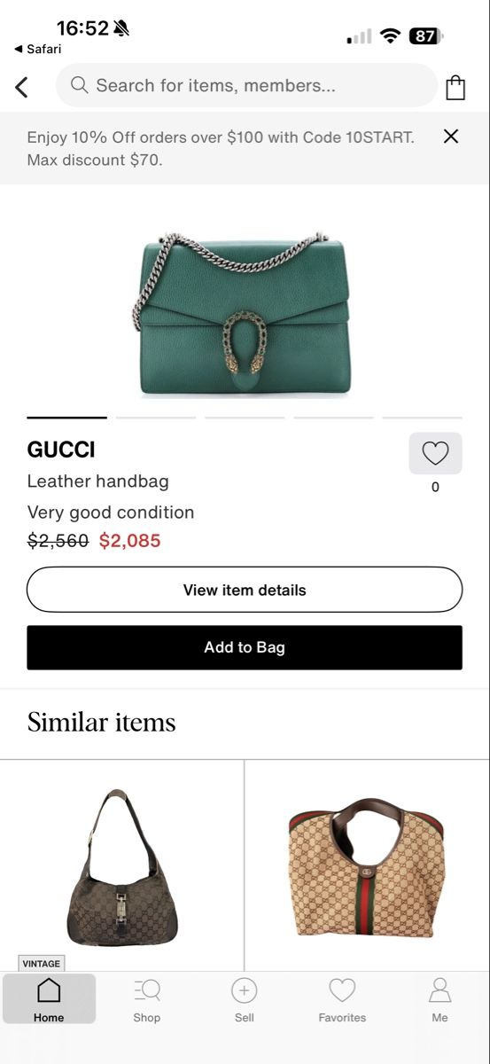 Gucci Borse da donna: Gucci Dionysus Handtasche - Fullset – Nuovo (secondo la descrizione) da Schwyz venduto da ann_5w8m 8