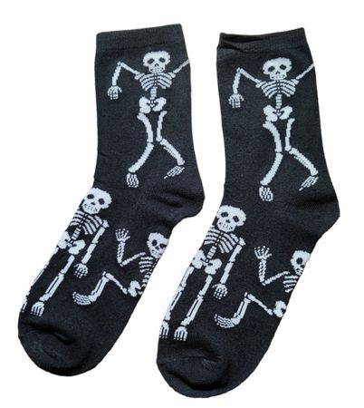 Socken Skelett / Skeleton / Helloween