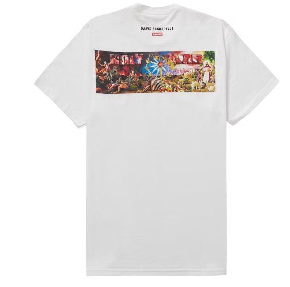 Supreme T-shirt: Supreme Holy War Tee, White, Size M "David Lachapelle" – Nuovo e nell'imballaggio originale da Wilen b. Wollerau venduto da ccgold 1