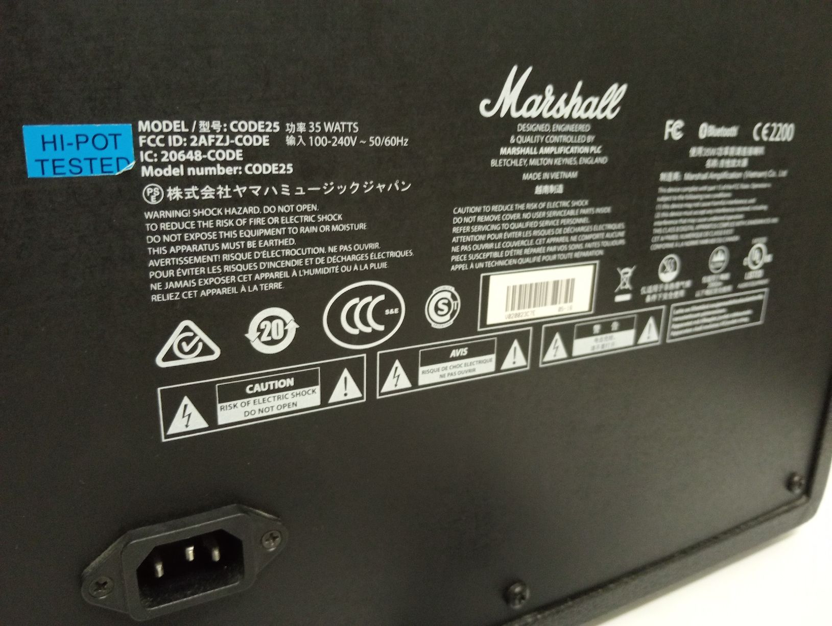 Marshall Amplificatori: Marshall CODE 25 mit BT – Usato da Allschwil venduto da Evgeniia78 7