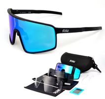 BLIZ Sportbrille Full-Set – schwarz & blau – Ink