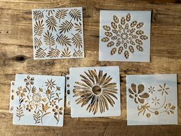 Neues 5er Set Malschablonen
