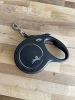 Flexi Roll-Leine schwarz mit Gebrauchsspuren