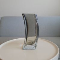 80er J. Polen" LSA Krosno "modernistische Vase aus Rauchglas