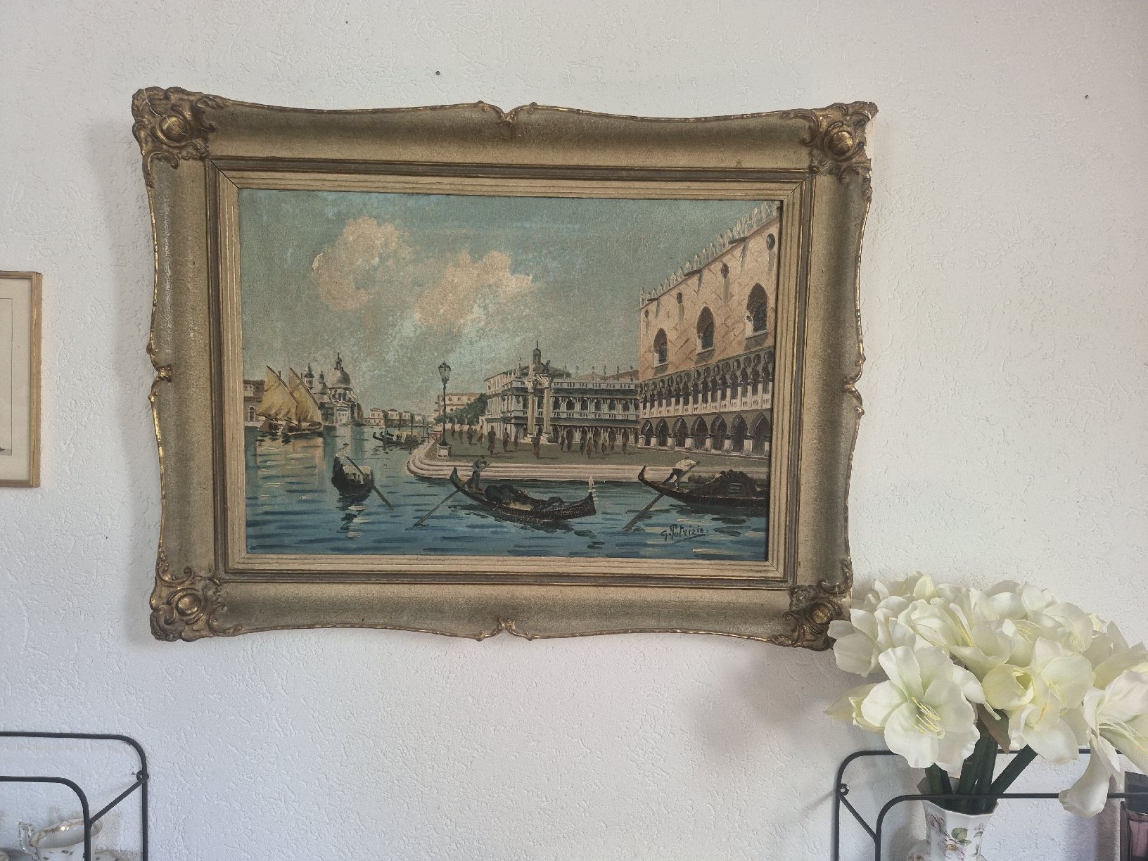 Dipinti: Oelgemälde Venedig G. Patrizio gerahmt  – Usato da Frauenfeld venduto da mel_2gqy 1