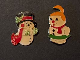 Pins Schneemann