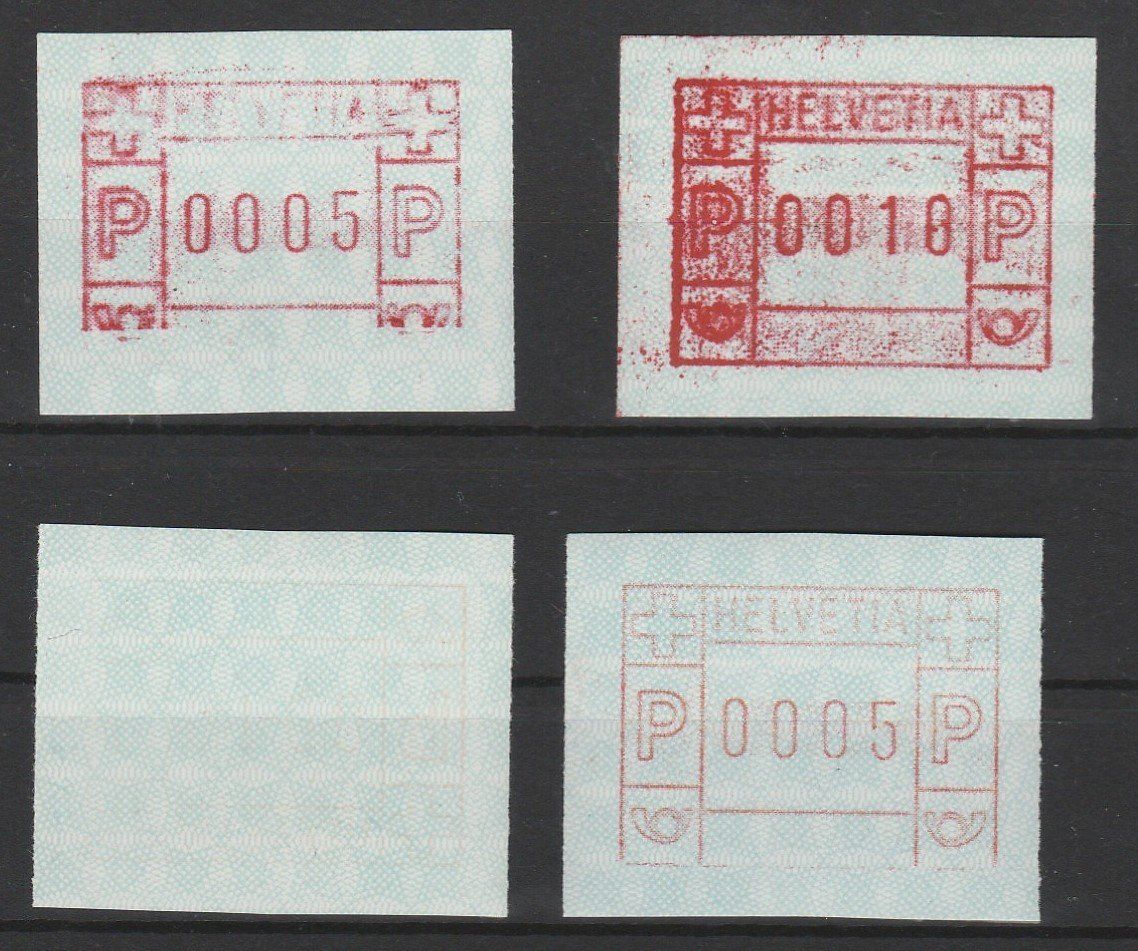 Tutti i francobolli: ATM diverse Abarten – Usato da Oberglatt ZH venduto da Wiedmi6