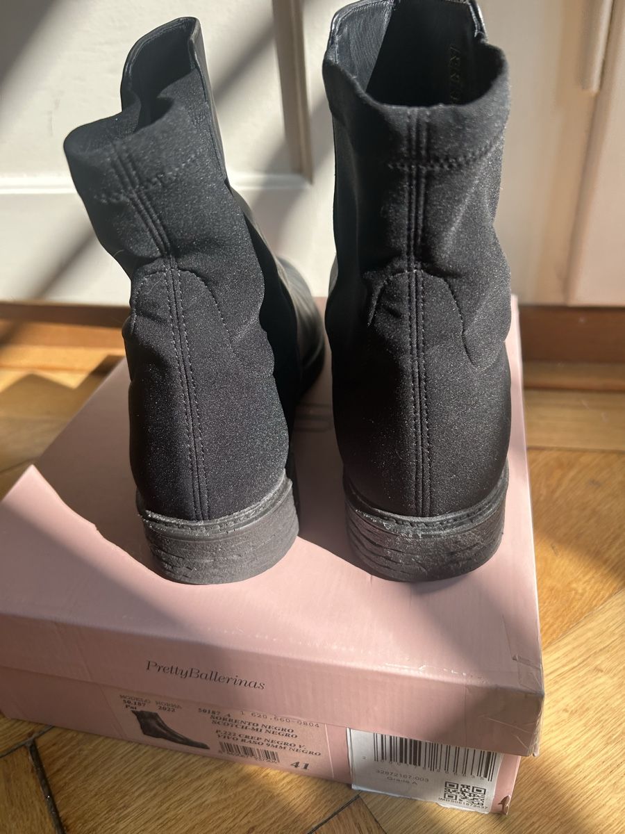 Scarpe da donna: Pretty Ballerinas Stiefel, Schwarz, Gr. 41 eher eine 40 – Usato da Bern venduto da FreitagsSachen22 4