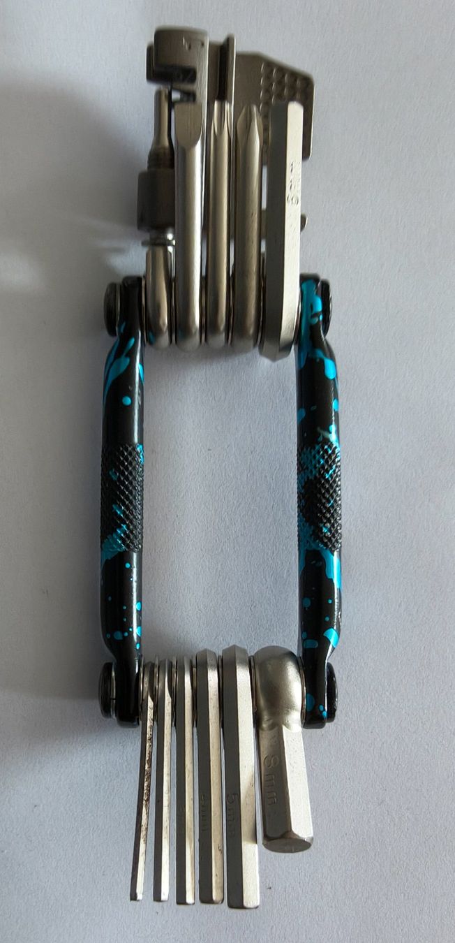 Alle Werkzeuge: Crankbrothers Multitool 17 Splatter Blau Bike Tool – Gebraucht aus Root von Marlowe85 2
