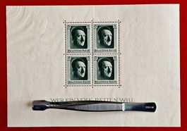 DEUTSCHES REICH PROPAGANDA BLOCK HITLER 1936** VOLLGUMMI