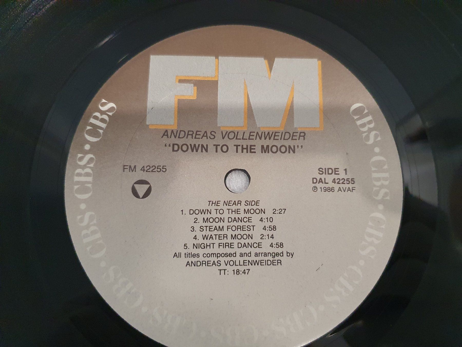 Dischi in vinile: Andreas Vollenweider – Down To The Moon – Usato da Uster venduto da Vinyl-Leidenschaft 4