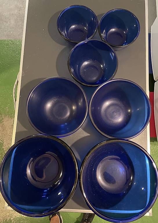 Schalen: 7 Glasschüsseln blau gebraucht  – Gebraucht aus Würenlos von pip_5n6d 2