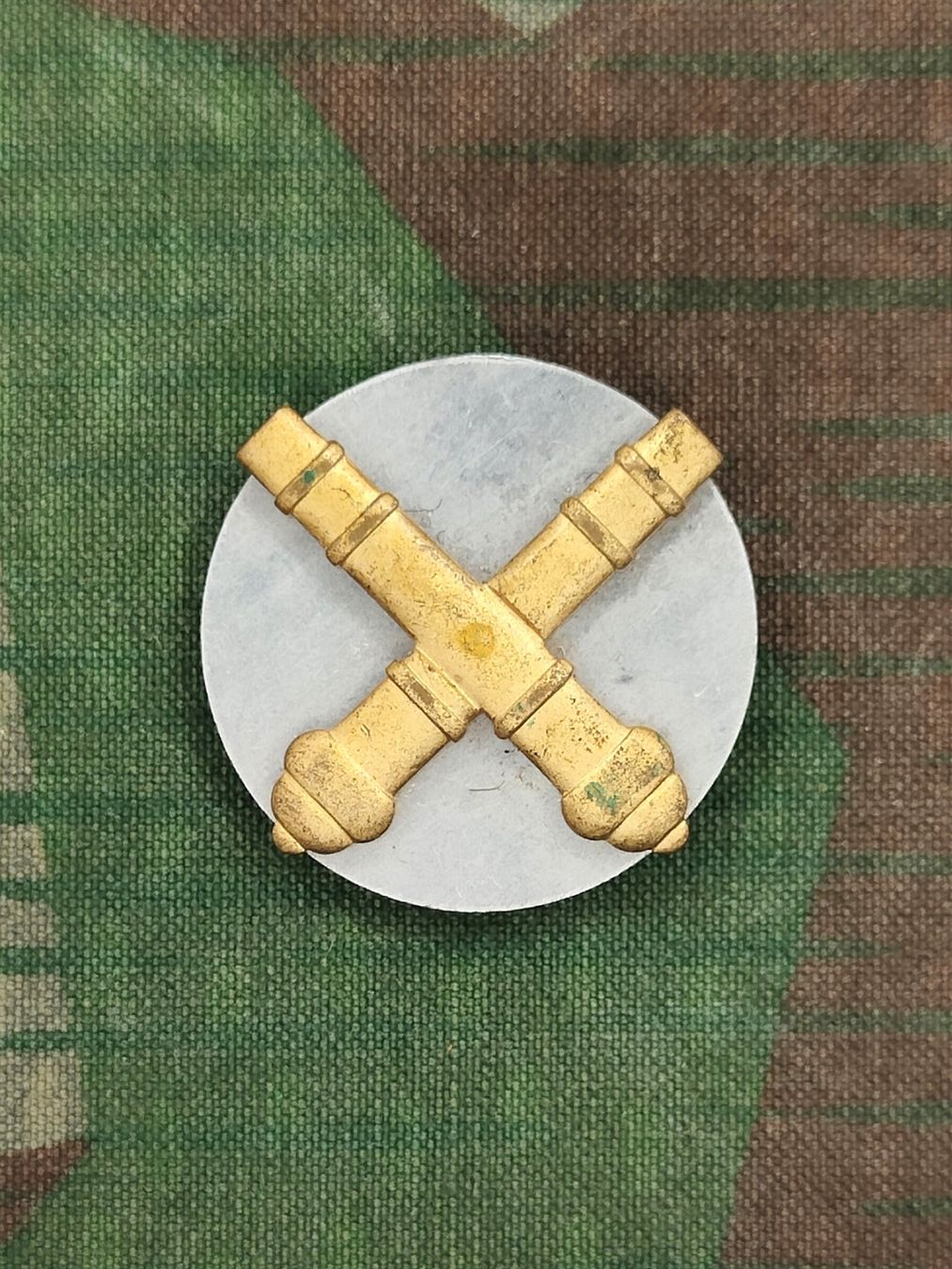 Schweizer Armee Uniformi: Richterabzeichen Ord. 1949, Gold – Usato da Bauma venduto da SwissMilitaria