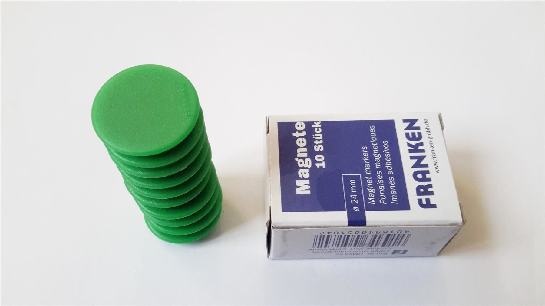 Calamite: Magnete 10 Stück, 24 mm, grün – Nuovo e nell'imballaggio originale da St. Gallen venduto da cointec 6