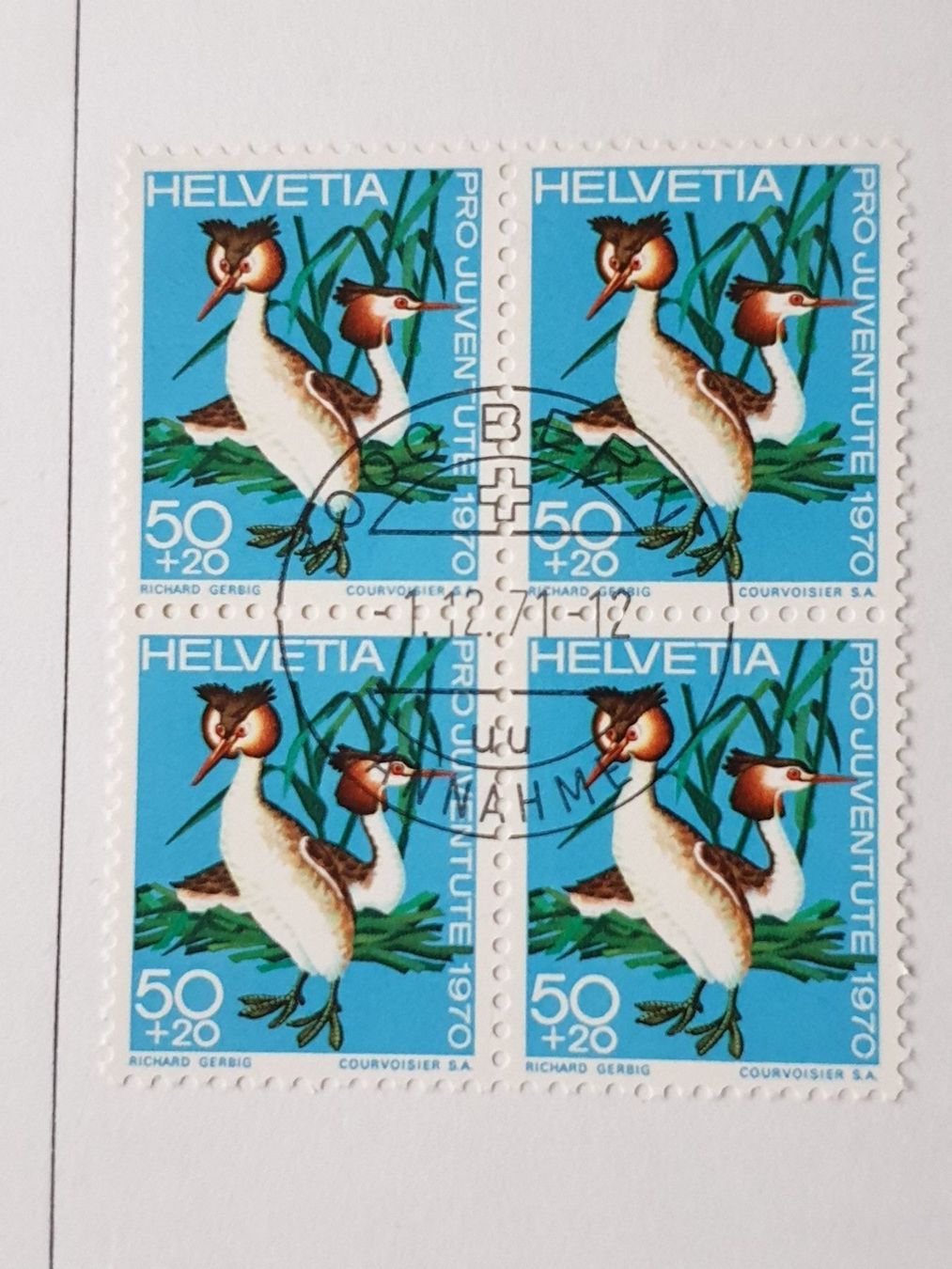 Alle Briefmarken: (295) Pro Juventute 1970 4er Blöcke – Gebraucht aus Schwarzhäusern von Inot3 6
