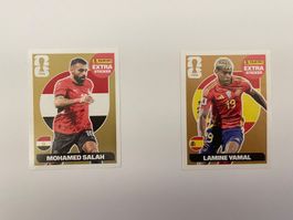 Panini Extra Sticker Bundle: Mohamed Salah und Lamine Yamal