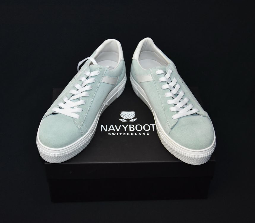NAVYBOOT Schuhe Sneaker Wildleser Pastel grün/Lp 259 (Neu