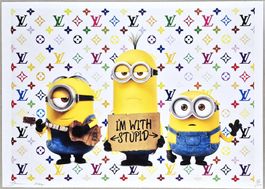 Death NYC Ltd Ed Pop Art Druck " Vuitton Minions