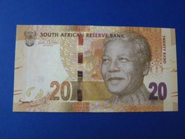 Südafrikanische Rand Banknote, 20 Rand - Selten, UNC